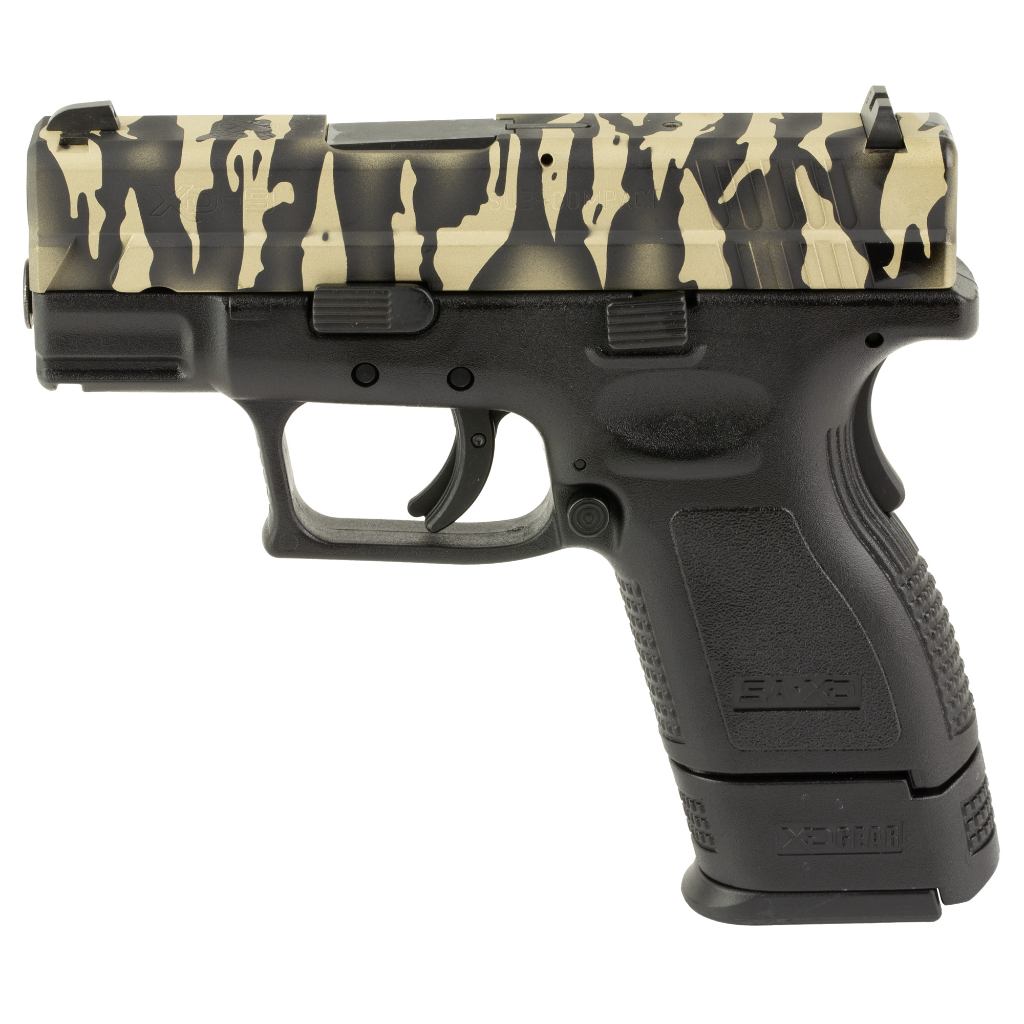 Springfield XDD9801HC-2 9MM Sub-Compact, Tiger Stripe, 3" Barrel, 2 Mags