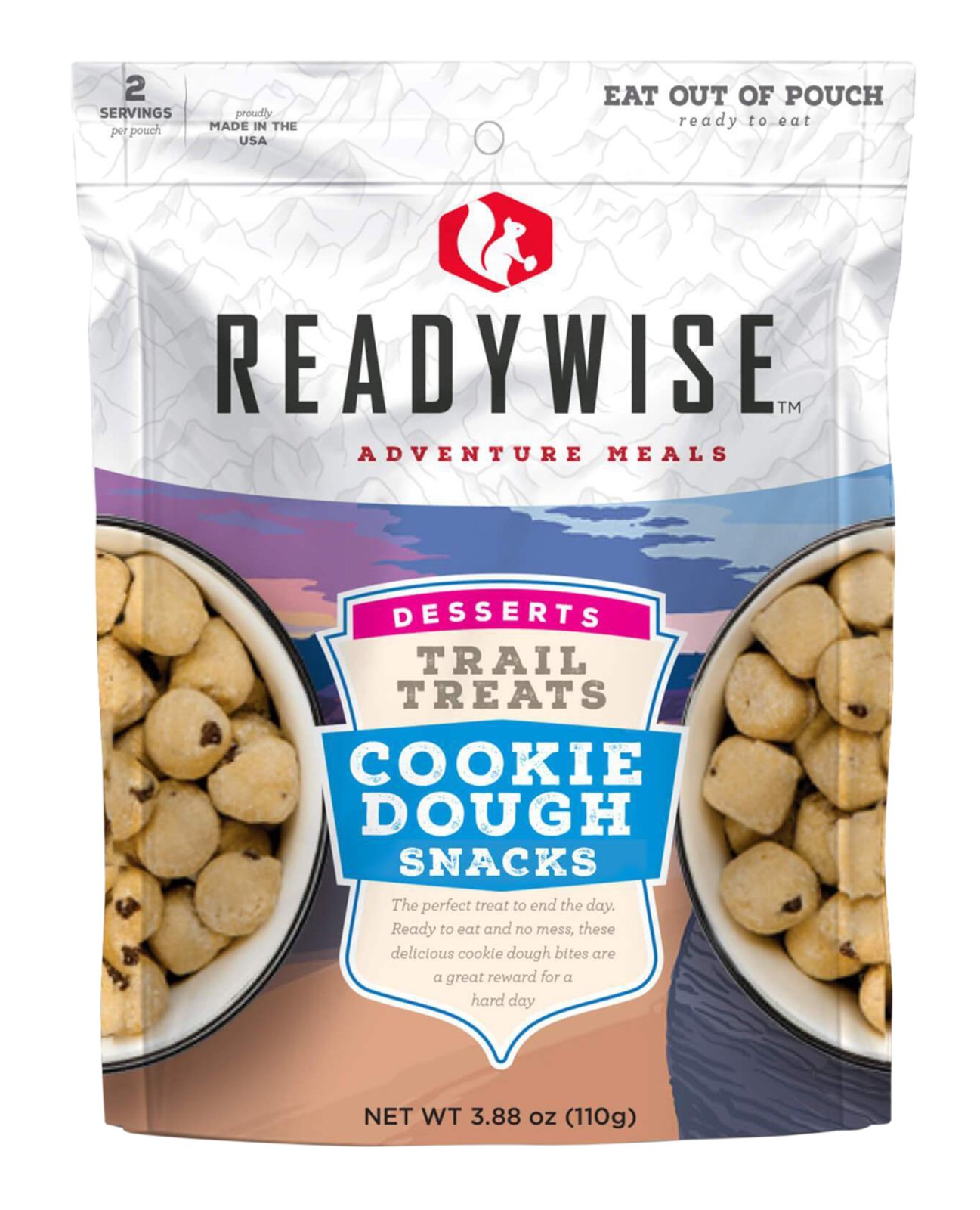 Buy ReadyWise RW05013 Trail Treats Cookie Dough Snacks, 2 Servings, 6-Pack online