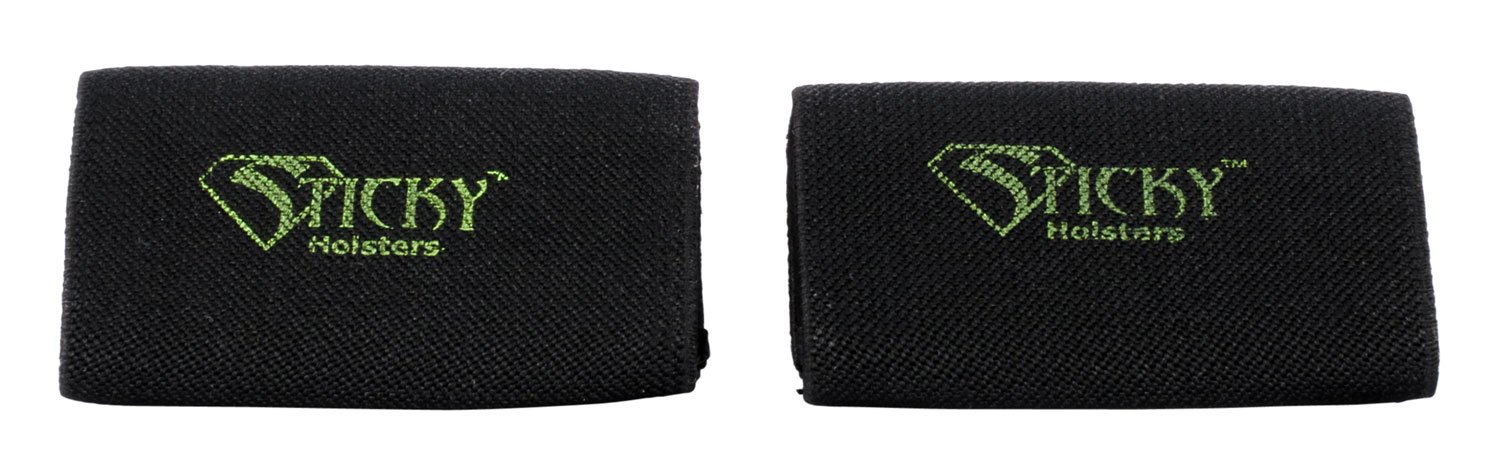 Sticky Holsters BSX2 Belt Slider Black Elastic 2-Pack for Magazines