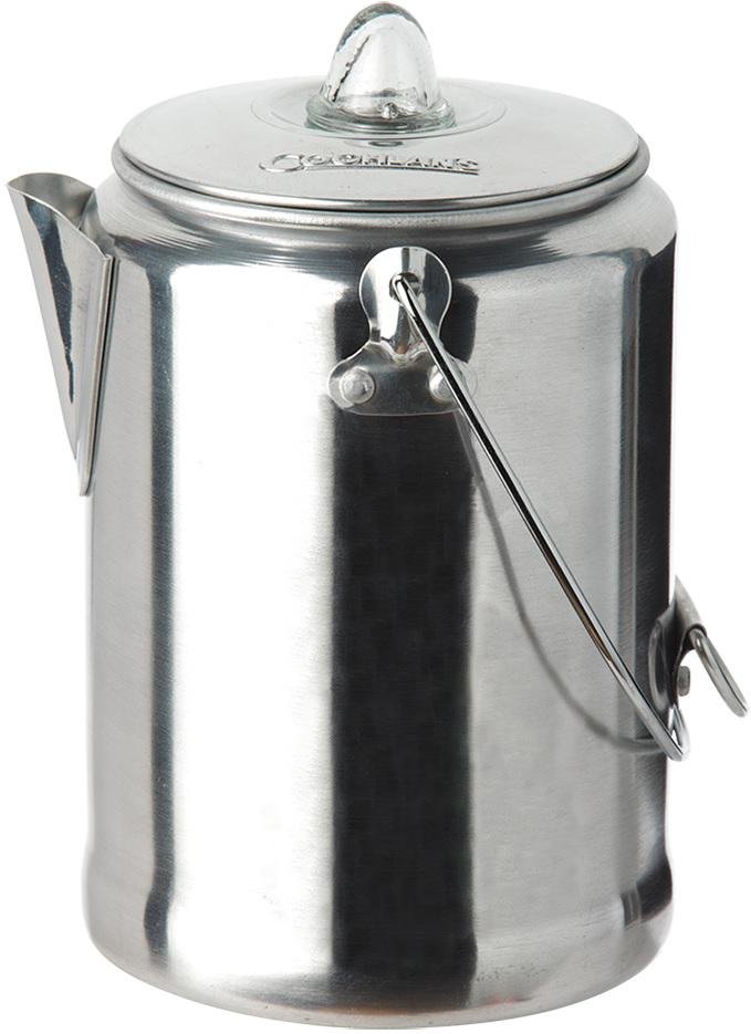 COGHLAN'S Aluminum Coffee Pot 9 Cup Percolator Stem Dual Bail Handles