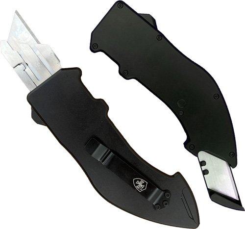 Buy Templar Knife Squire Utility OTF Razor Plain Black Anodized 5.38" Aluminum Handle online
