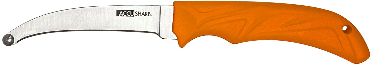 AccuSharp 734C AccuZip 4 in Fixed Blade 420 Stainless Steel Blaze Orange - FPI