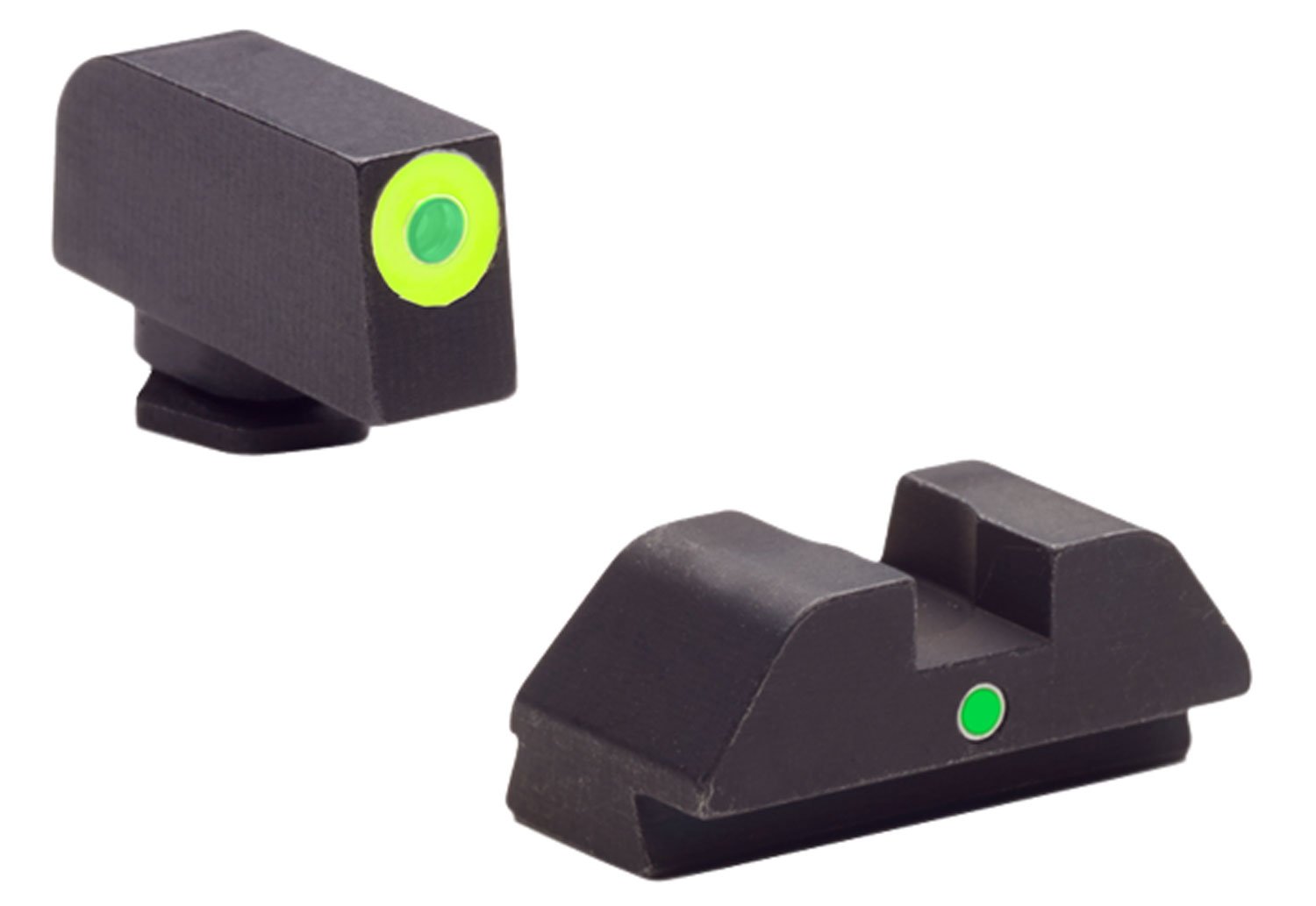 AmeriGlo GL305 i-Dot Night Sight Set Glock 42/43/43X/48 Tritium Green - AmeriGlo - STEEL