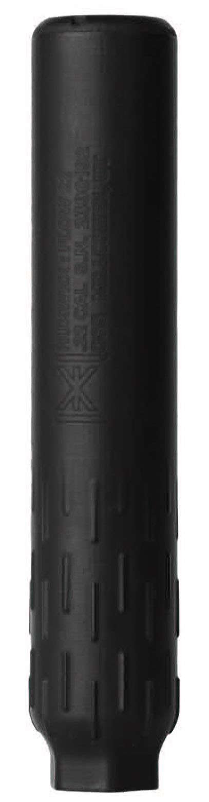 Huxwrx 3076 Flow 22 Ti Suppressor Black Grade 5 Titanium 1/2x28 3.9oz