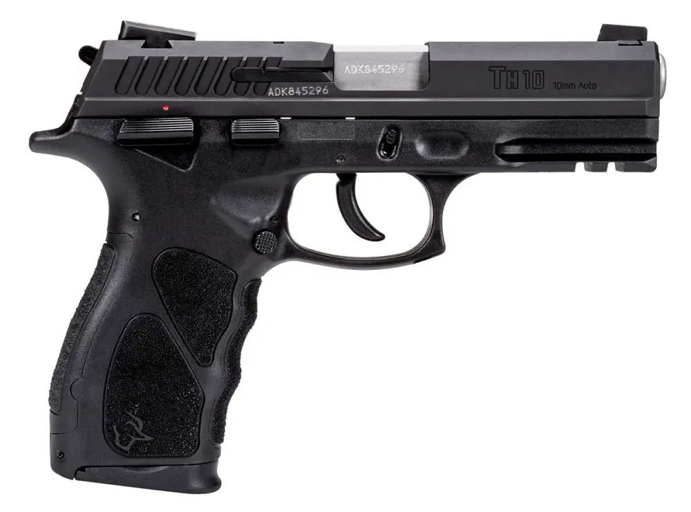 Taurus 1TH10041 TH Full Size 10mm Auto Handgun - 15+1 Capacity, 4.25-inch Barrel, Novak Adjustable Sights, Black Finish, Interchangeable Backstrap Grips - Taurus International Manufacturing, Inc. - 10mm