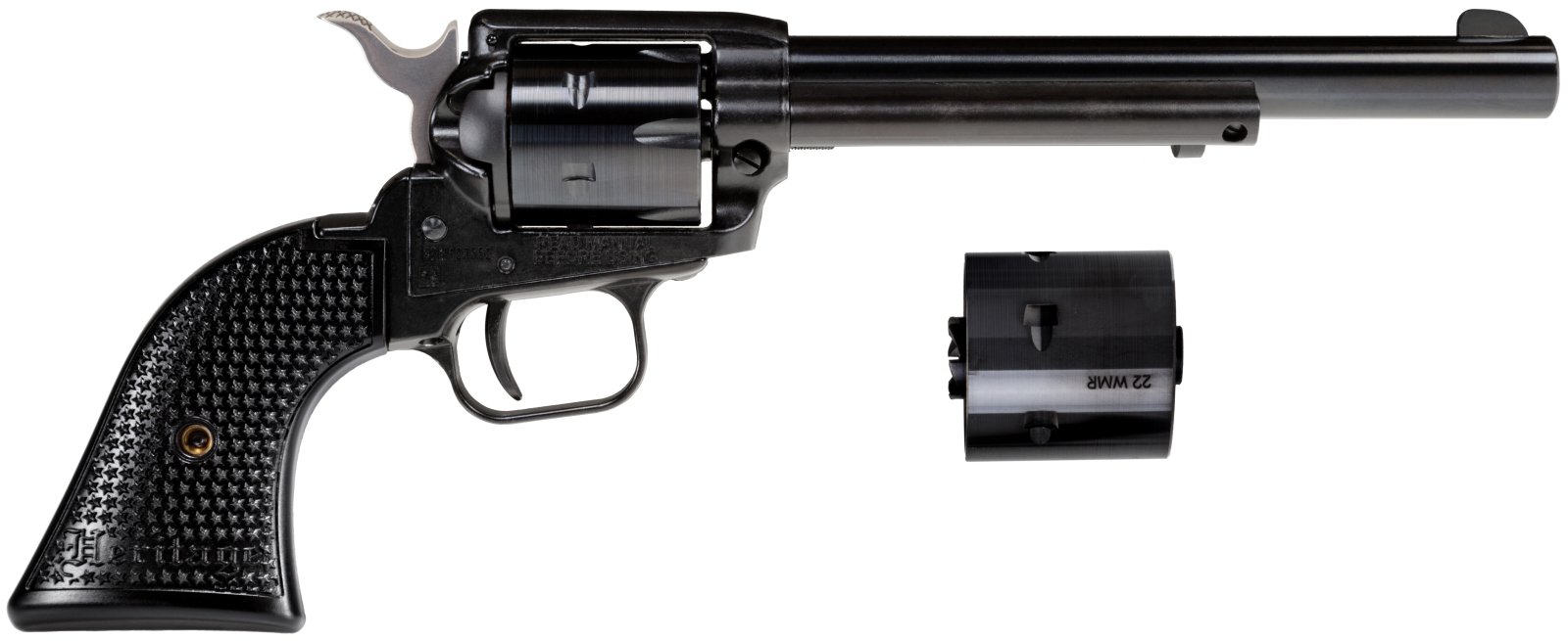 Heritage Rough Rider RR22MB6PG .22LR 6.5 in Barrel Black Polymer 6 Rds - Heritage - SAO