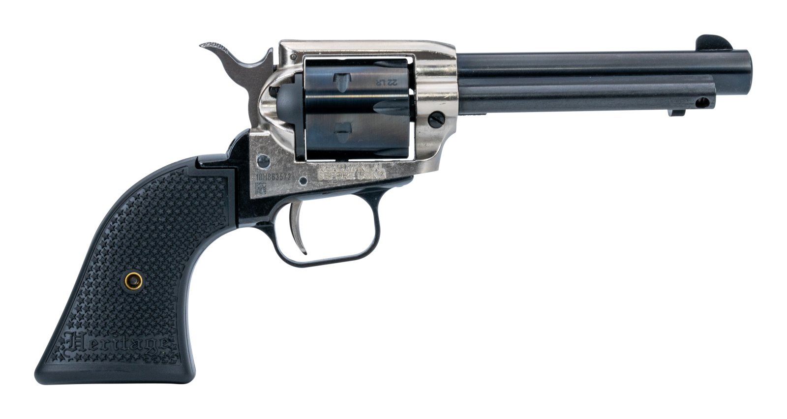 Heritage RR22B4NI Rough Rider Small Bore 22 LR 4.75" Blue Revolver - Heritage - 22 LR
