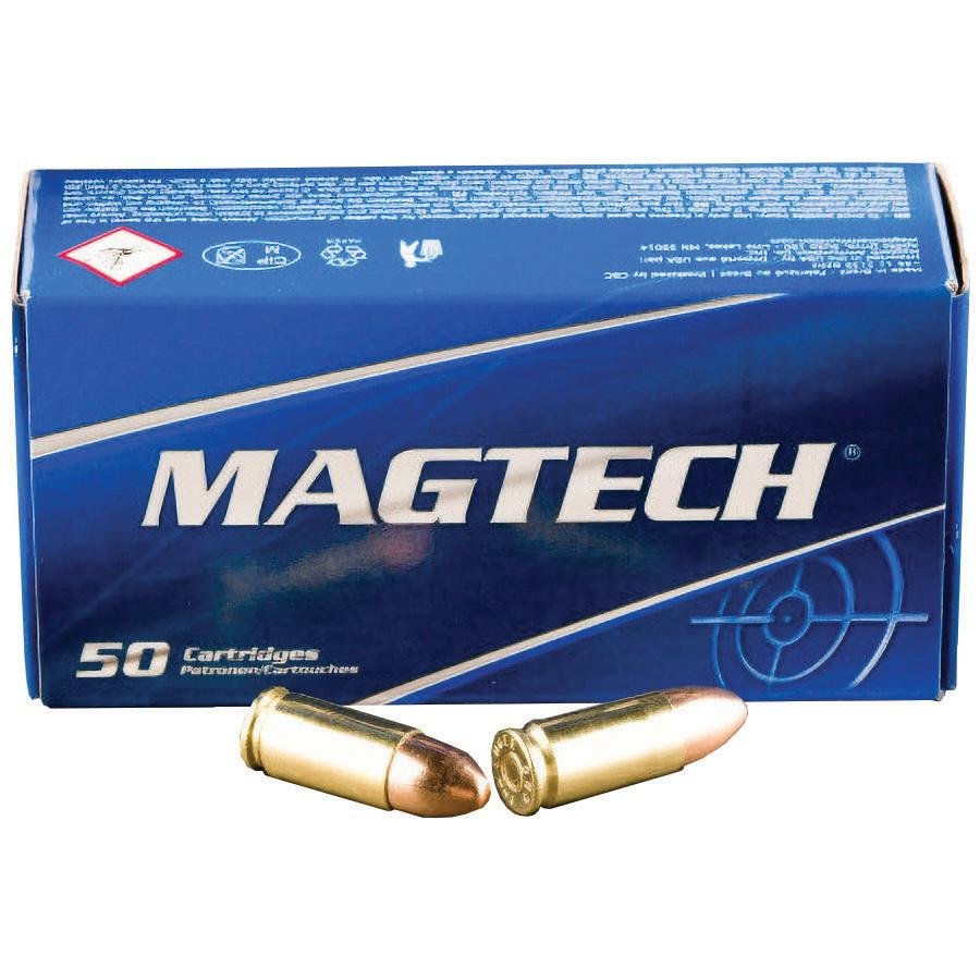 Magtech 9mm Luger 115gr FMJ Brass Case Ammo