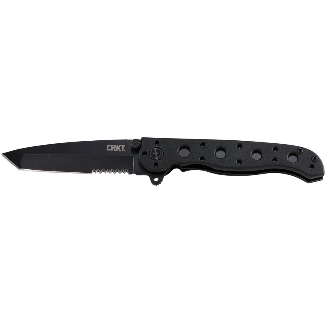CRKT M16-10KZ Tanto Blade Knife 3" Black Partially Serrated - Columbia River Knife & Tool