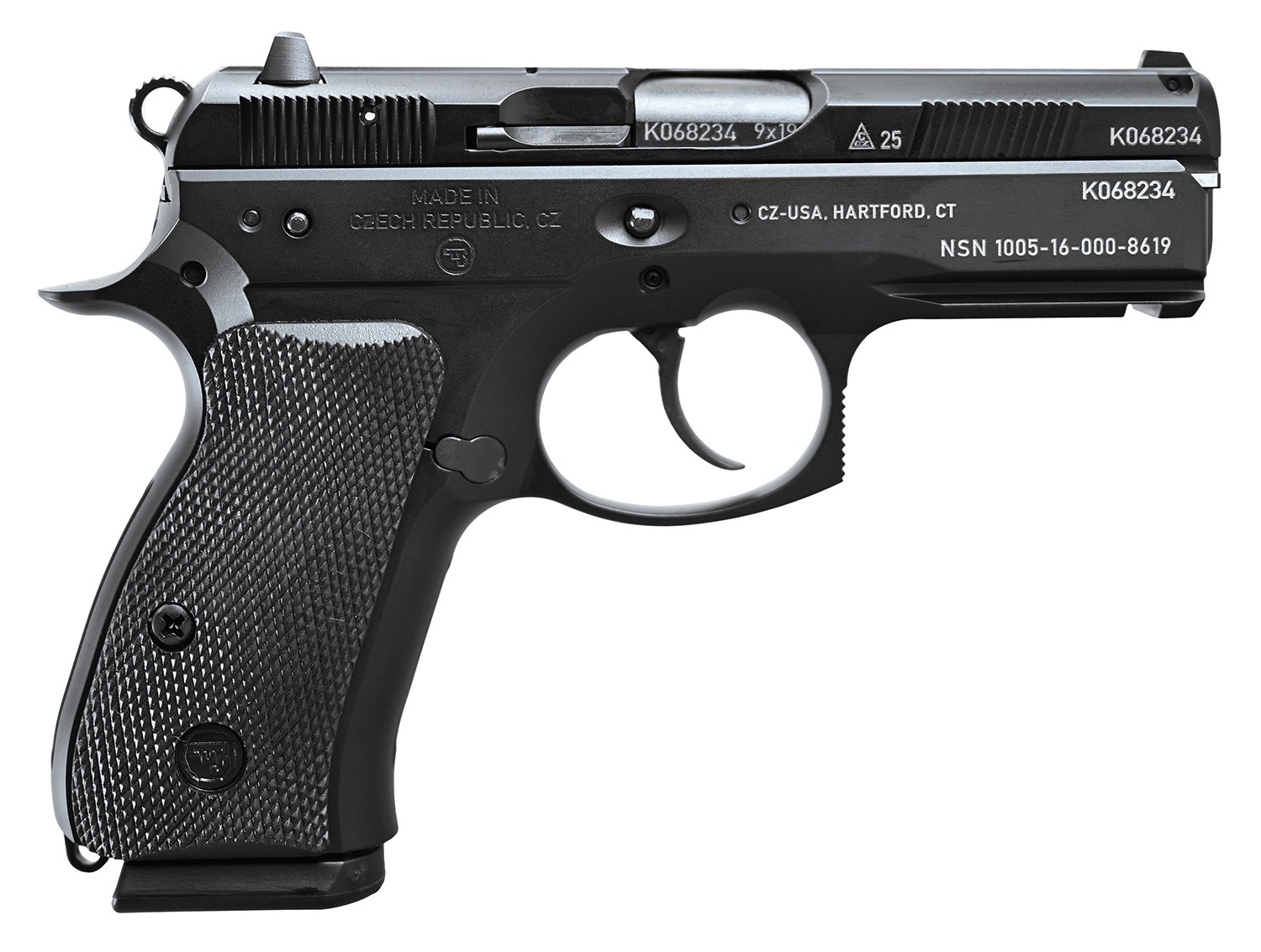 CZ 91297 CZ75 P01 50TH ANNIV ELITE 9MM 15RD - CZ-USA - 9mm