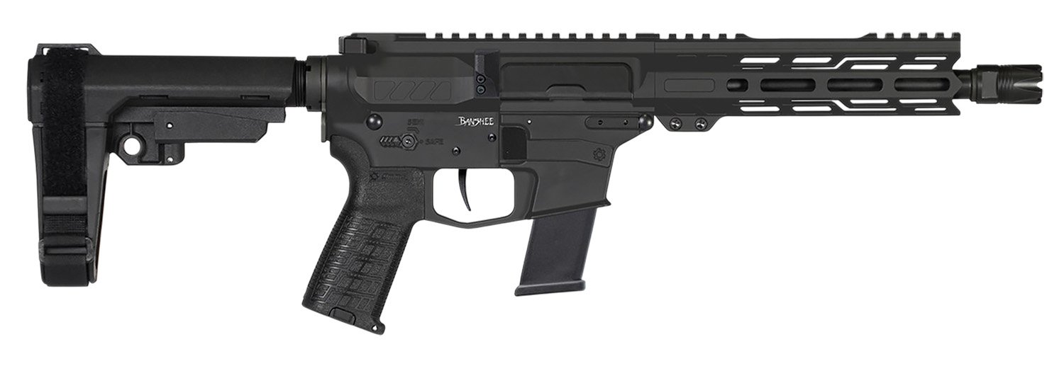 CMMG Banshee MK10 10mm 8in 30rd Armor Black Pistol w/Ripbrace 10A570F-AB - CMMG - 10mm