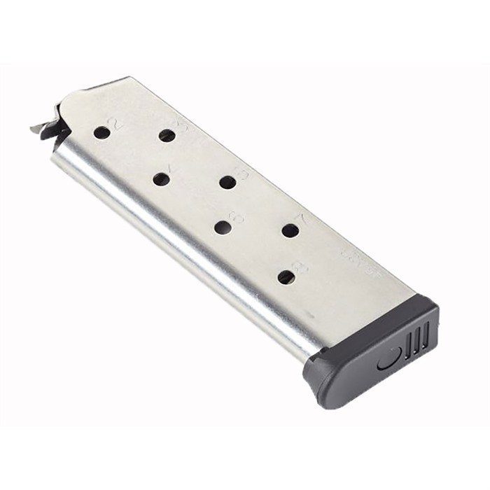 Buy Wilson Combat 930-45FS8 1911 Mag 8-Round Stainless .45 ACP Poly Base Pad online