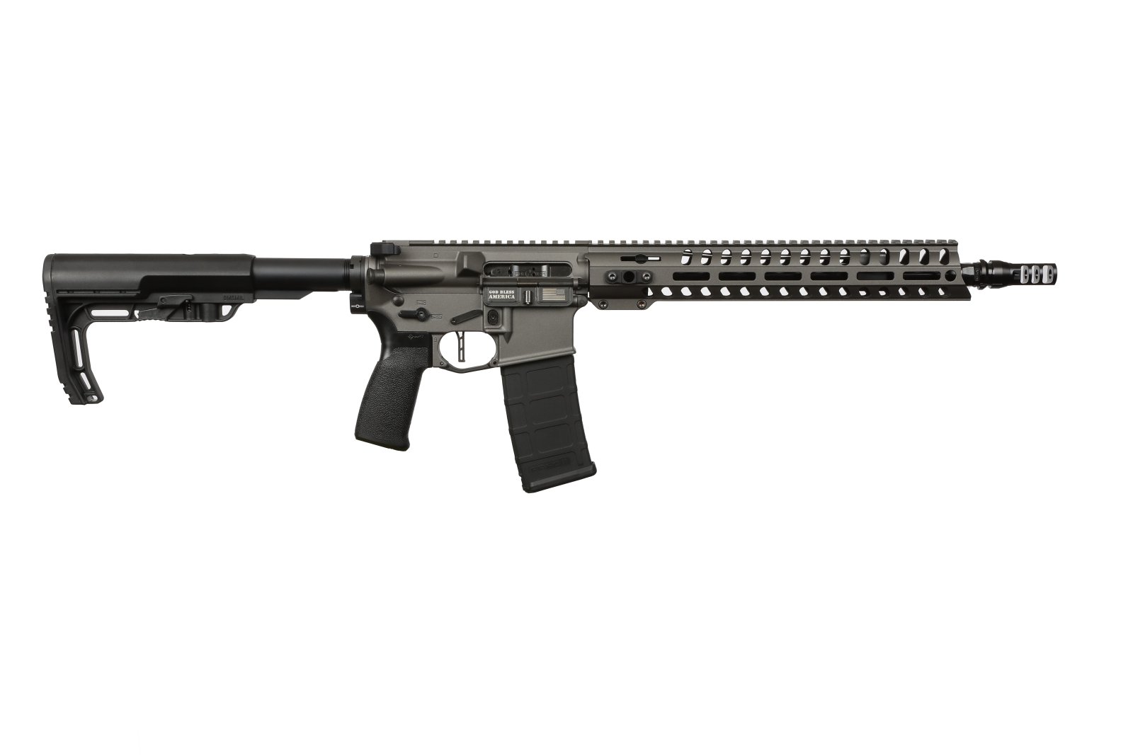Patriot Ordnance Factory 02046 Minuteman 5.56x45mm 30+1 13.75" Black... - POF USA - 223 Rem | 5.56 NATO