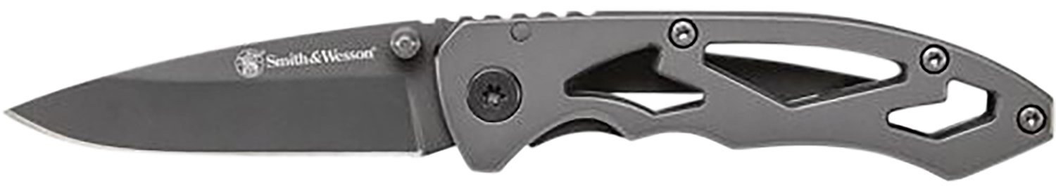 Smith & Wesson Skeletonized Folding Knife CK400CP Stainless Steel Blade 3.20" Handle Pocket Clip