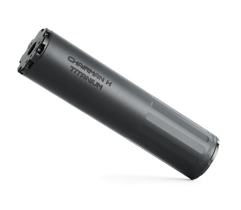 BOSS CHAIRMAN K - 5/8X24- STANDARD END CAP 7.62 COMPACT DUTY RATED SILENCER STAINLESS NITRIDED CORE STANDARD END CAP NON-GAS BLOWBACK ACTION (BOLT GUN PISTON ETC) CK-15060-762-SS-58-SE-BLK - B O S S SUPPRESSORS