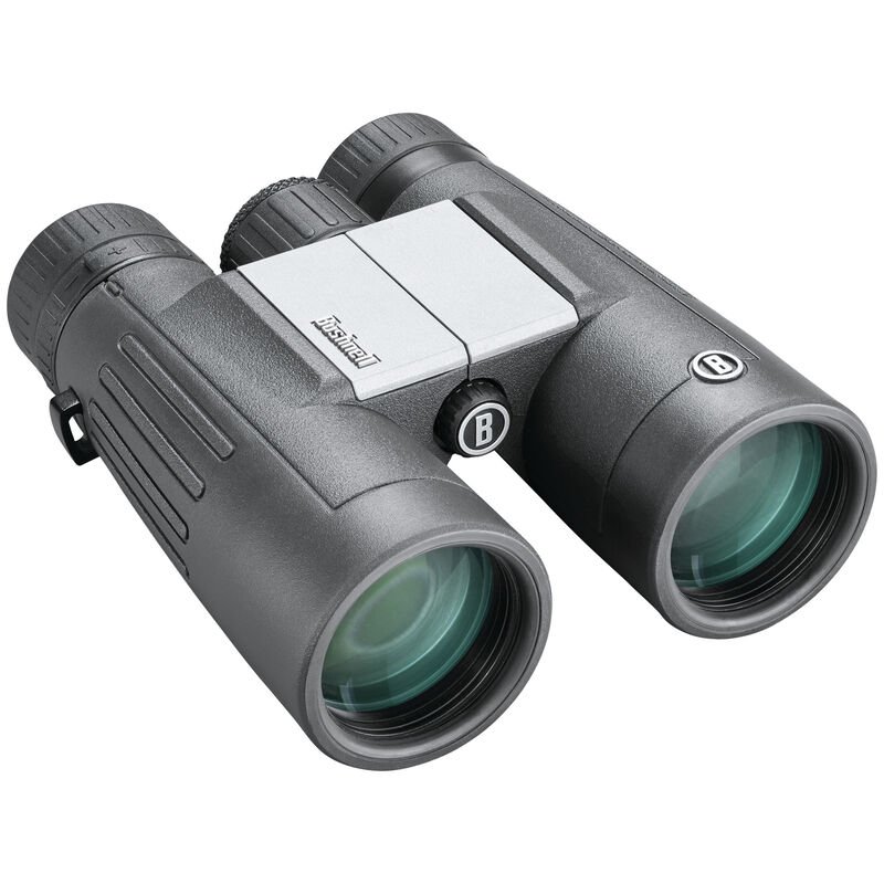 Bushnell Powerview 2 10x42mm Binoculars - BK-7 Roof Prism, Black Rubber Armor, Aluminum Chassis