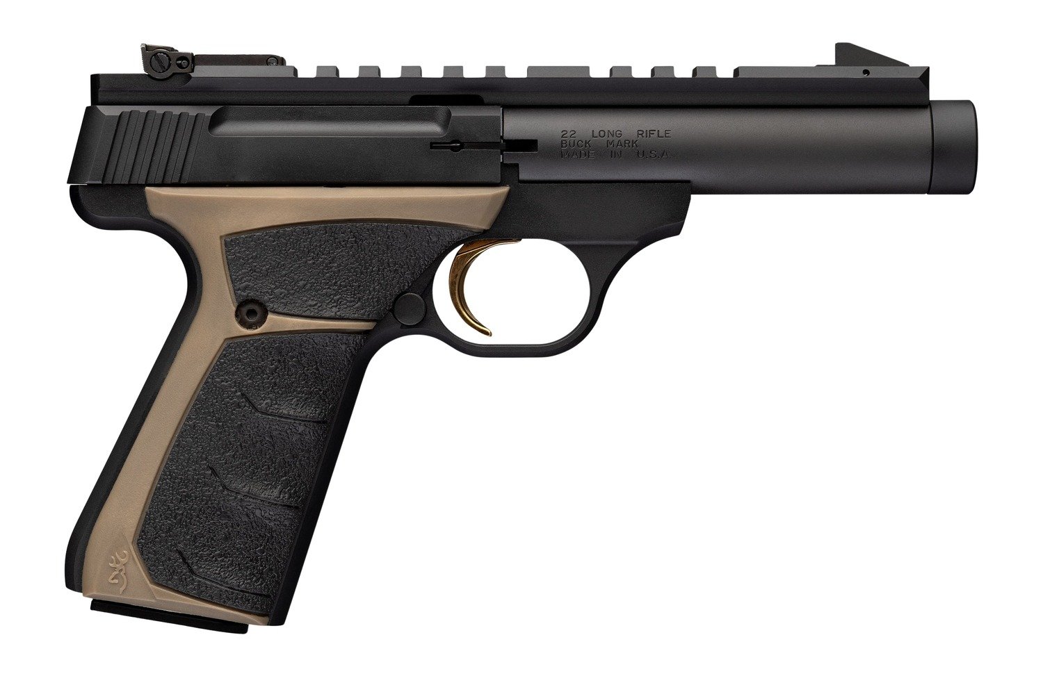 Browning 051614490 Buck Mark Field Target Micro 22 LR 4.4" Matte Black Semi-Auto Pistol - Browning