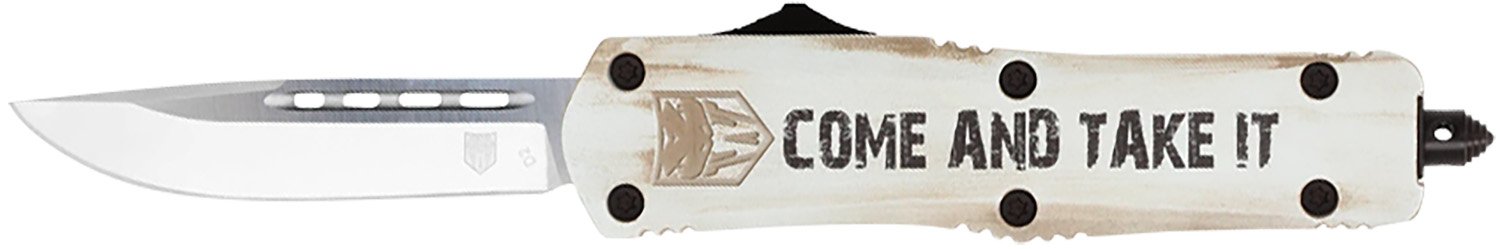 CobraTec MCATIFS3TNS FS-3 3" OTF Tanto D2 Steel Blade White Handle - CobraTec Knives - TANTO