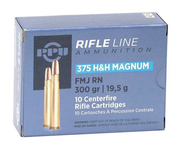 PPU 375H&H MAG 300GR FMJ 10BX                              