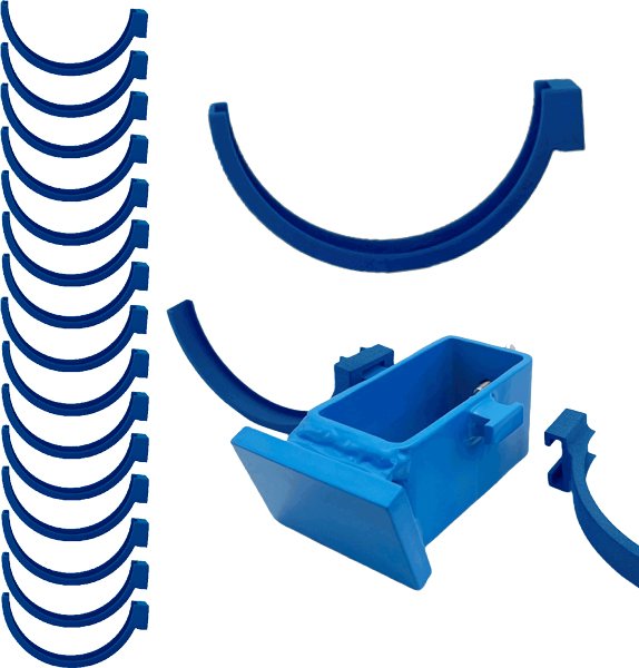 Bash Target B979 Steel Target Stand Clay Holder Replacement Pack, 16 Pcs