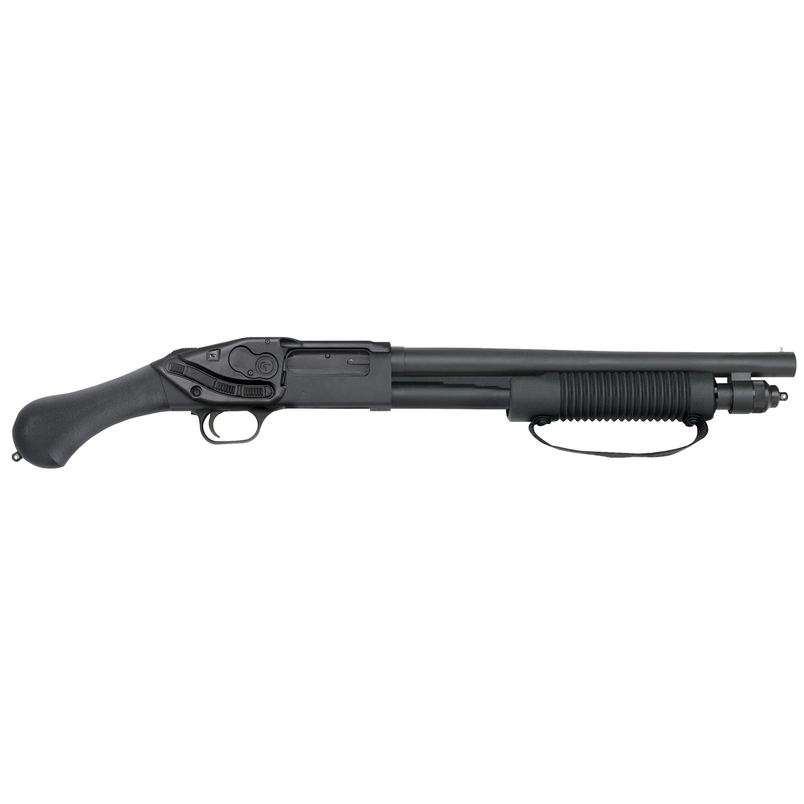 Mossberg 590 Shockwave 12Ga 14.3in 6rd Pump-Action Shotgun w/Laser Saddle