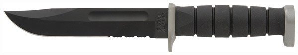 Buy KA-BAR 1282 D2 Extreme 7" Knife Black Kraton Handle Hard Sheath USA Made online