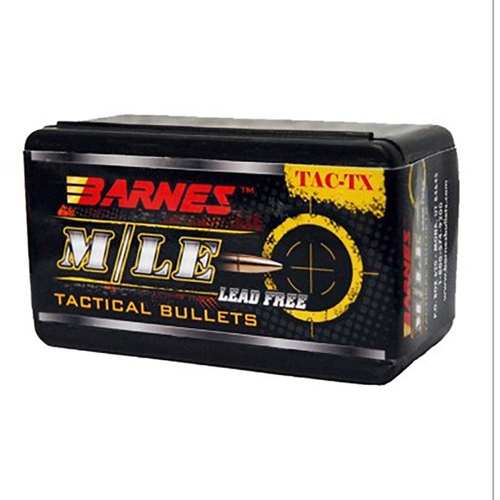 Barnes 31142 6.5mm 115gr TAC-TX Boat Tail Bullets 50/Box - BARNES BULLETS - 6.5MM
