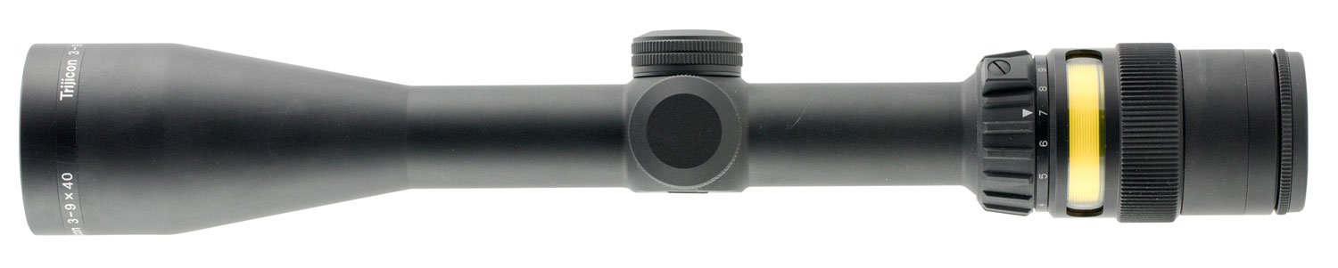 Trijicon AccuPoint 3-9x40mm Illuminated Amber Mil-Dot Crosshair Rifle Scope, Battery-Free, All-Weather, Aircraft-Quality Aluminum, Superior Light Transmission