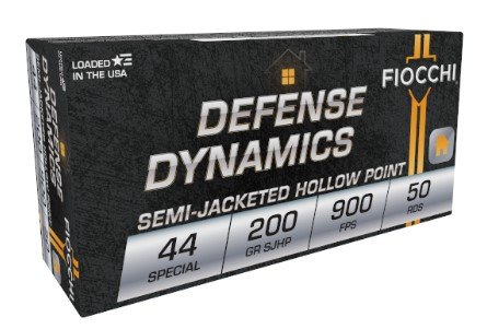 Fiocchi 44SA500 Defense Dynamics 44S&WSpl 200gr Semi Jacketed Hollow... - Fiocchi - SEMI JACKETED HOLLOW POINT