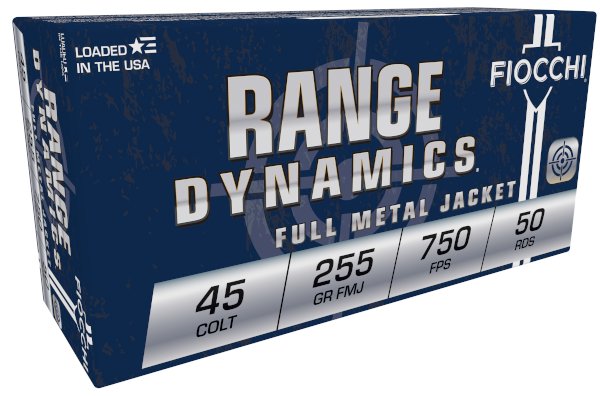 Fiocchi Shooting Dynamics .45 Colt 255Gr CMJ 50rd Box Ammo (45LCCMJ)