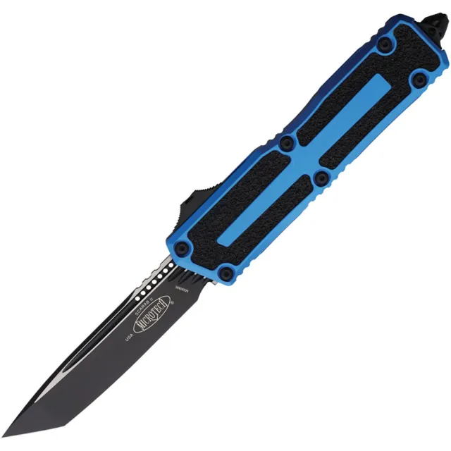 Microtech Scarab II G3 3.97 In TNT STD Black Blue ALU HNDL