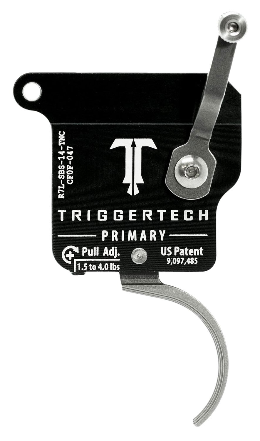 TriggerTech R7LSBS14TNC Remington 700 Trigger 1.5-4 lbs Curved Left-Handed