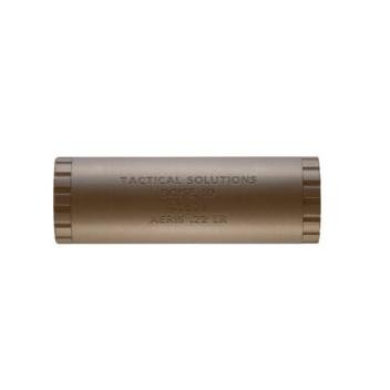 TacSol Aeris Compact Direct Thread Rimfire Suppressor Quicksand .22 LR 1 Dia 1/2 x 28