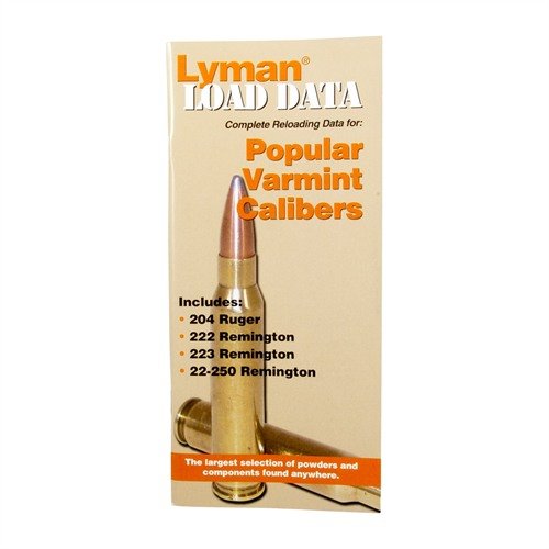 Lyman Load Data Book Rifle .20/.22 Caliber 9780008