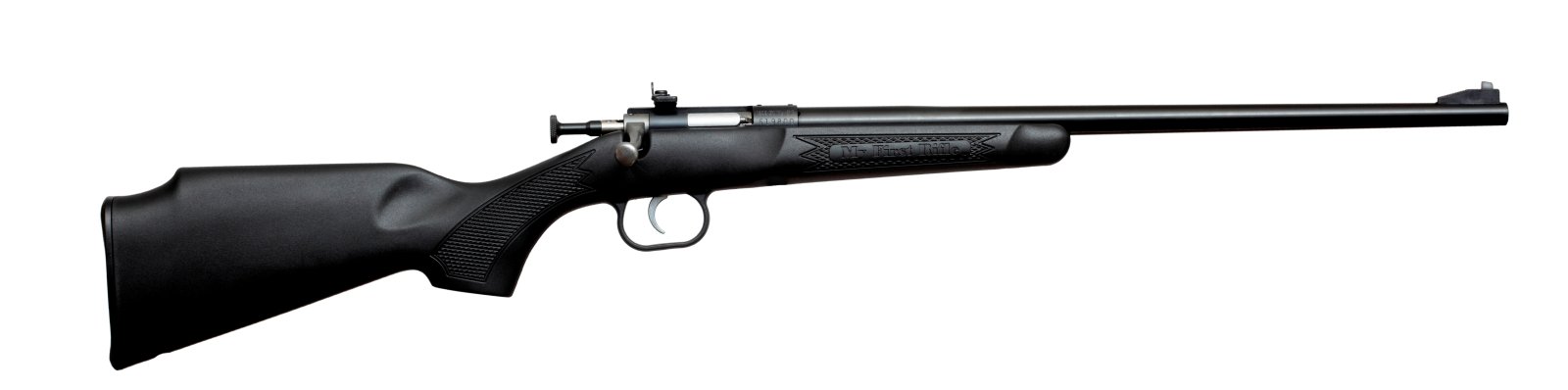 Crickett KSA2280 Youth 22 WMR 1rd 16.12" Blued Barrel & Receiver, Fixed Front/Adjustable Rear Peep Sights, Black Synthetic Stock w/11.5" LOP, Rebounding Firing Pin Safety - Keystone Sporting Arms - 22 Magnum