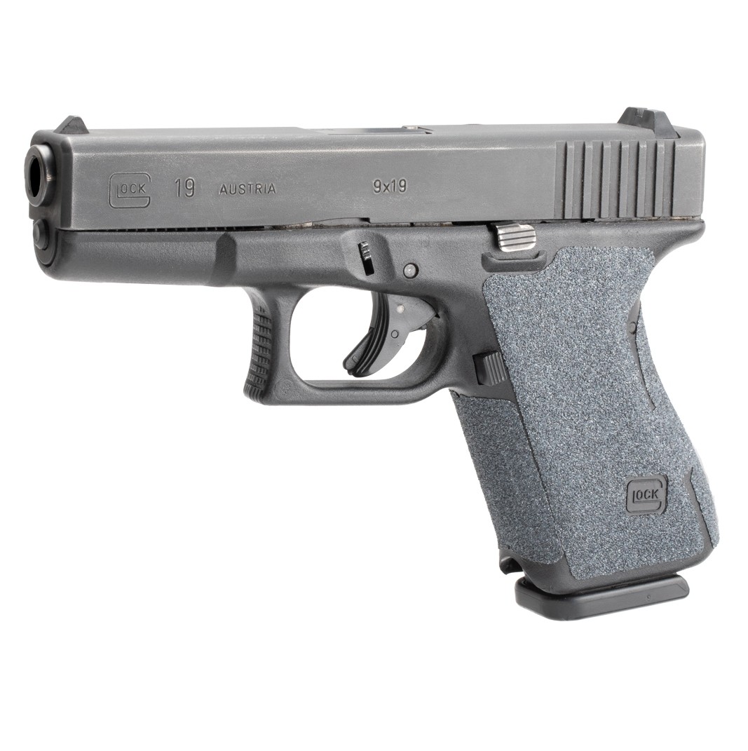 Hogue 17229 Glock 19 23 32 - Wrapter Grit Adhesive Grip - Black - Small Frame Compact Generation 1-2