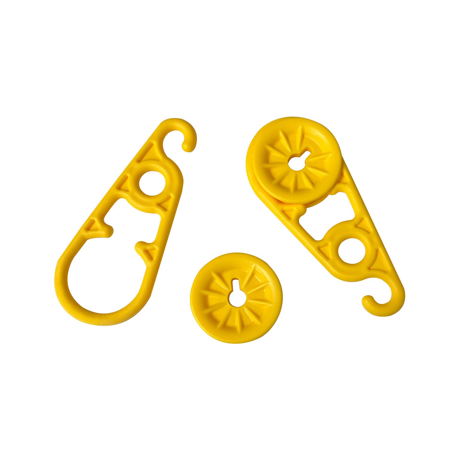 AccuSharp 1006C Yellow Tarp Clips 8.80 in 6 Pack Durable Plastic