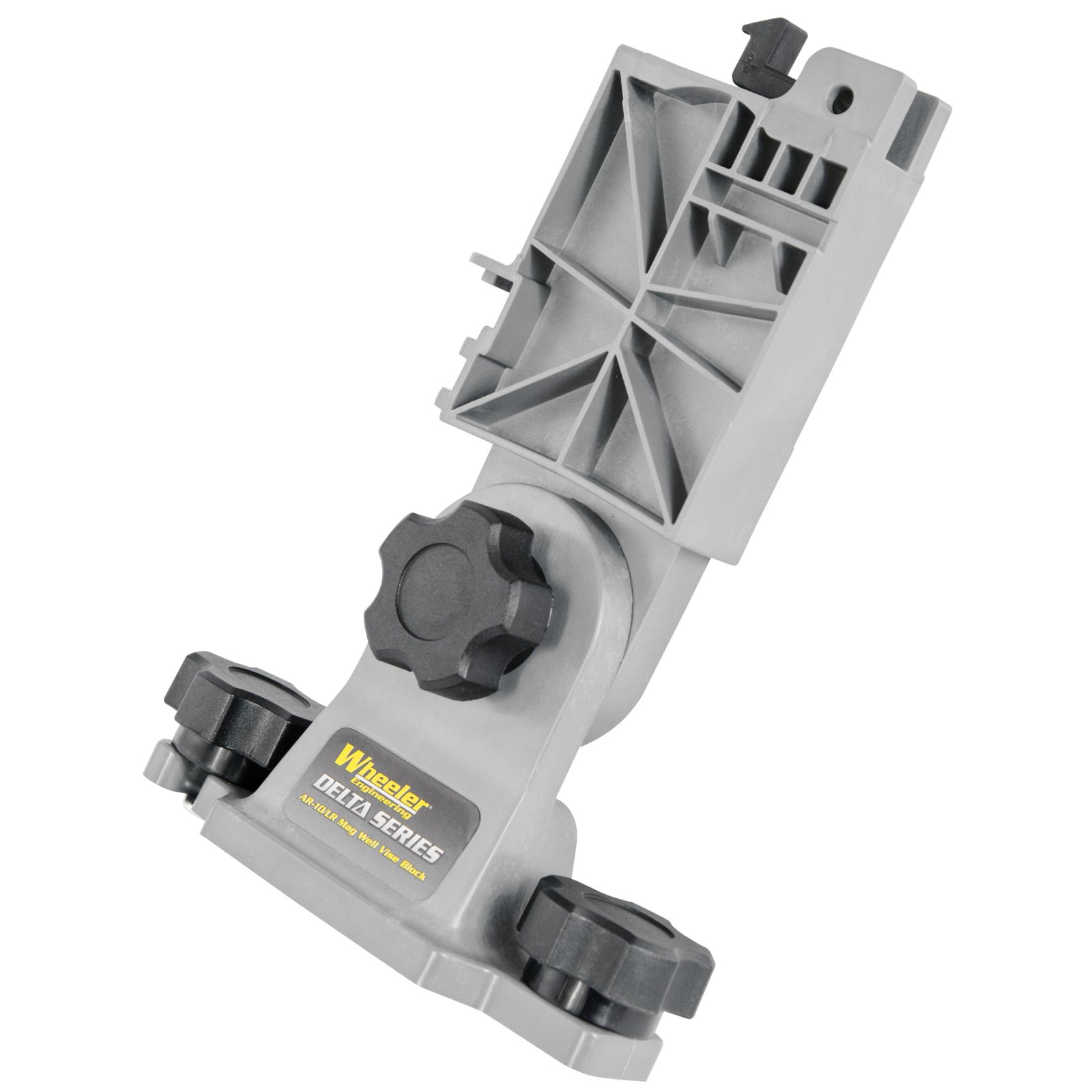 Buy Wheeler Delta Series LR308 Mag Well Vise Block: Bench Mountable, Solvent-Resistant Polymer, Rotatable Center, Bolt Service Station online