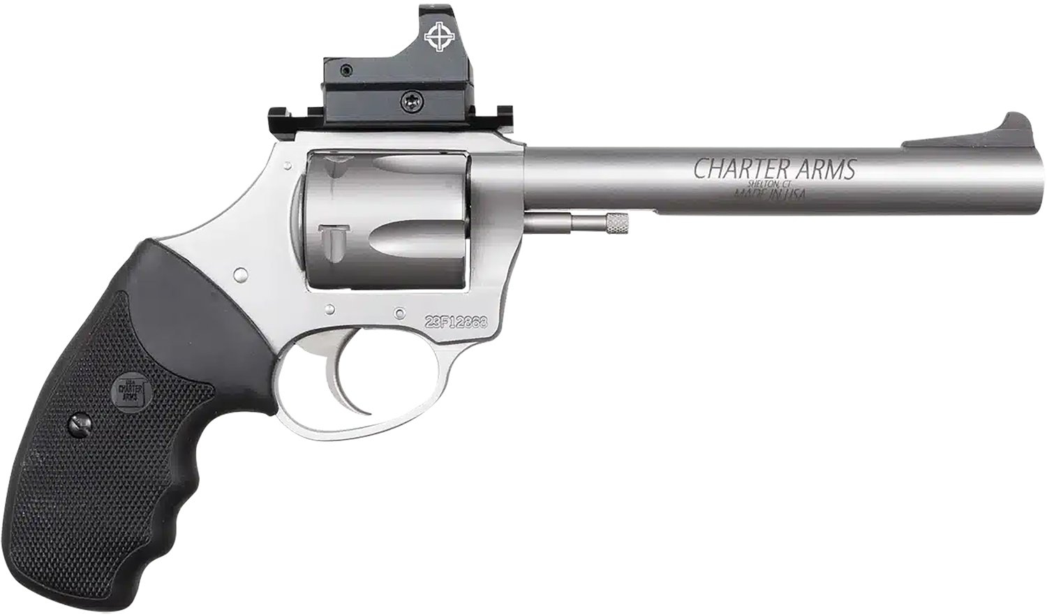 Charter Arms Mastiff Target 9MM Stainless 6 in Barrel Double Action 5rd