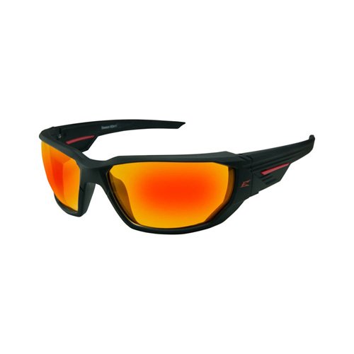 Edge Eyewear DAWSON MATTE BLK FRAME/RED MIRROR LENS