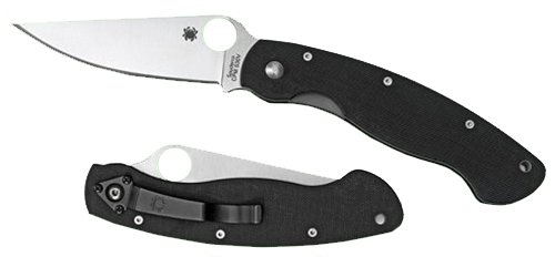 Spyderco C36GPE Military Knife 4" CPM S30V G-10 Black Handle - Spyderco - MODIFIED CLIP POINT