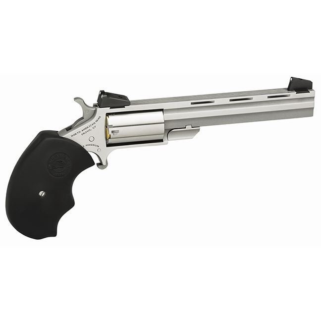 NAA NAA-MMTM Mini-Master 22 WMR 4" Stainless Revolver - NAA - 22 Magnum
