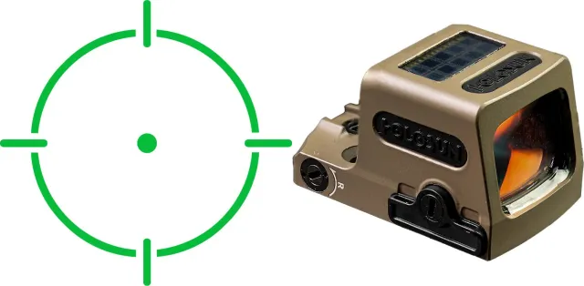 Holosun EPS Carry Green Multi-Reticle Solar Barrett Brown - Holosun