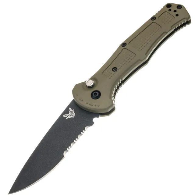 Benchmade 9070SBK-03 Claymore Auto 3.6 In Ranger Green Drop Point