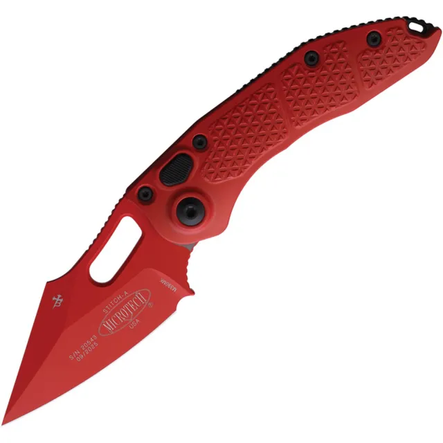 Microtech Stitch 169-1RD-X5Z4 3.75 In SE Red Cerakote Alum Handle