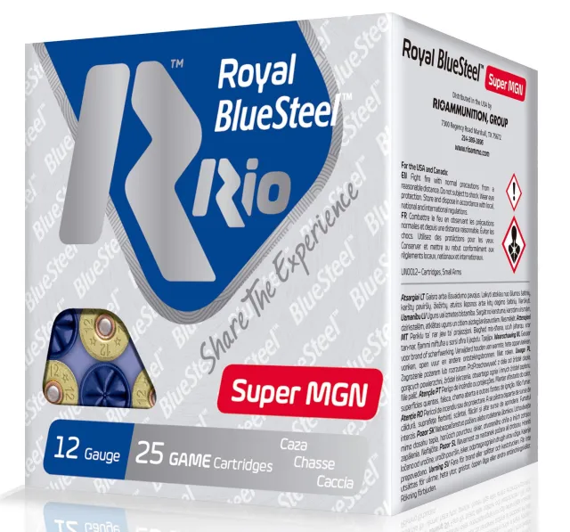 Rio Ammunition RBSSM40BB BlueSteel 12Ga 3.5" 1 3/8oz BB 25/Box - Rio Ammunition