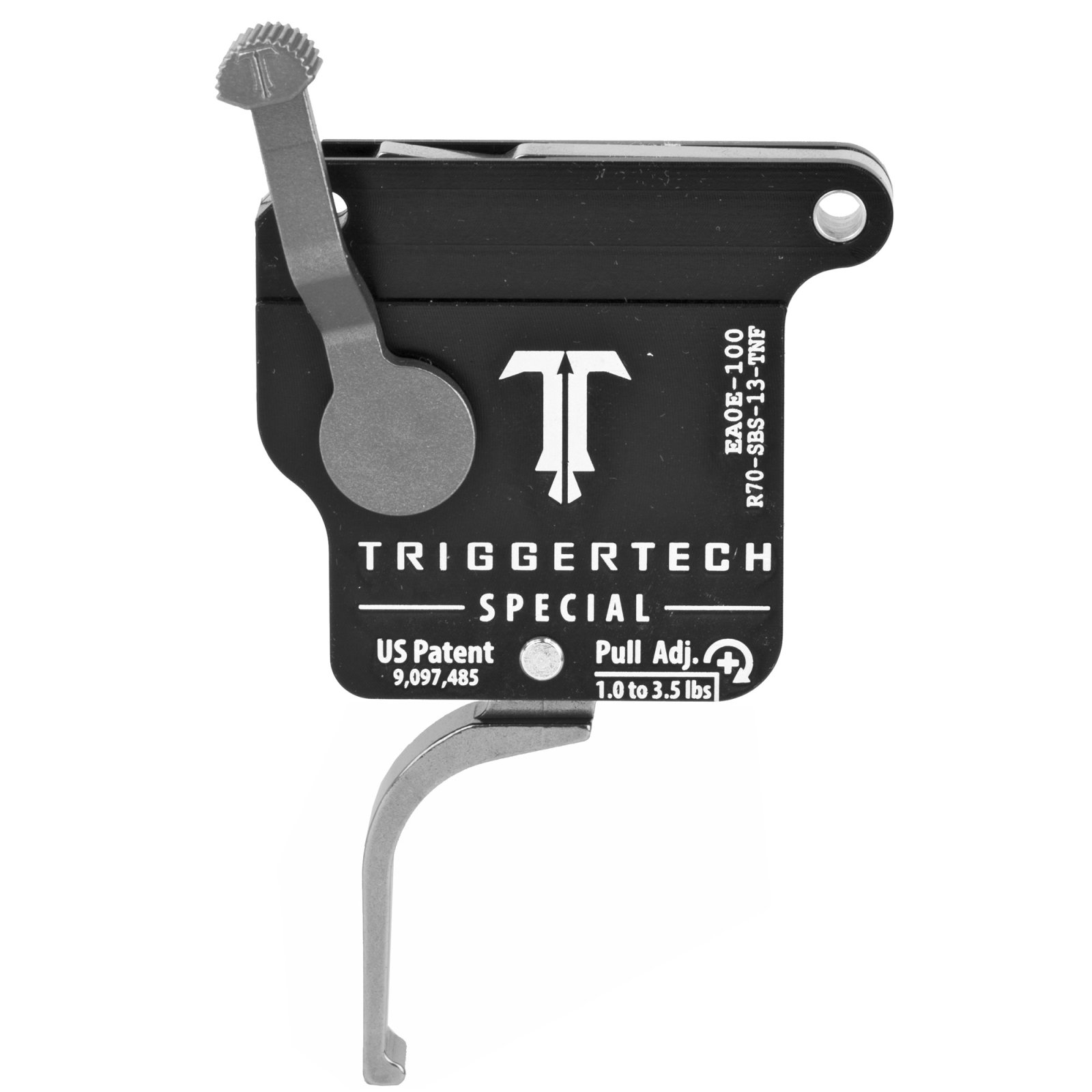 TriggerTech R70-SBS-13-TNF Trigger, 1-3.5LB Pull, Stainless, Right Hand