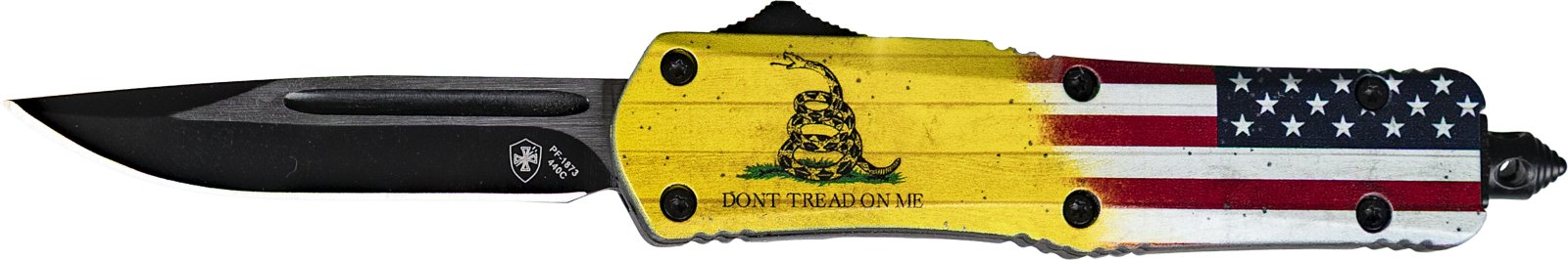 Templar TPL Small Don't Tread On Me Dandle Glass Break Easy Reset 6.02 In