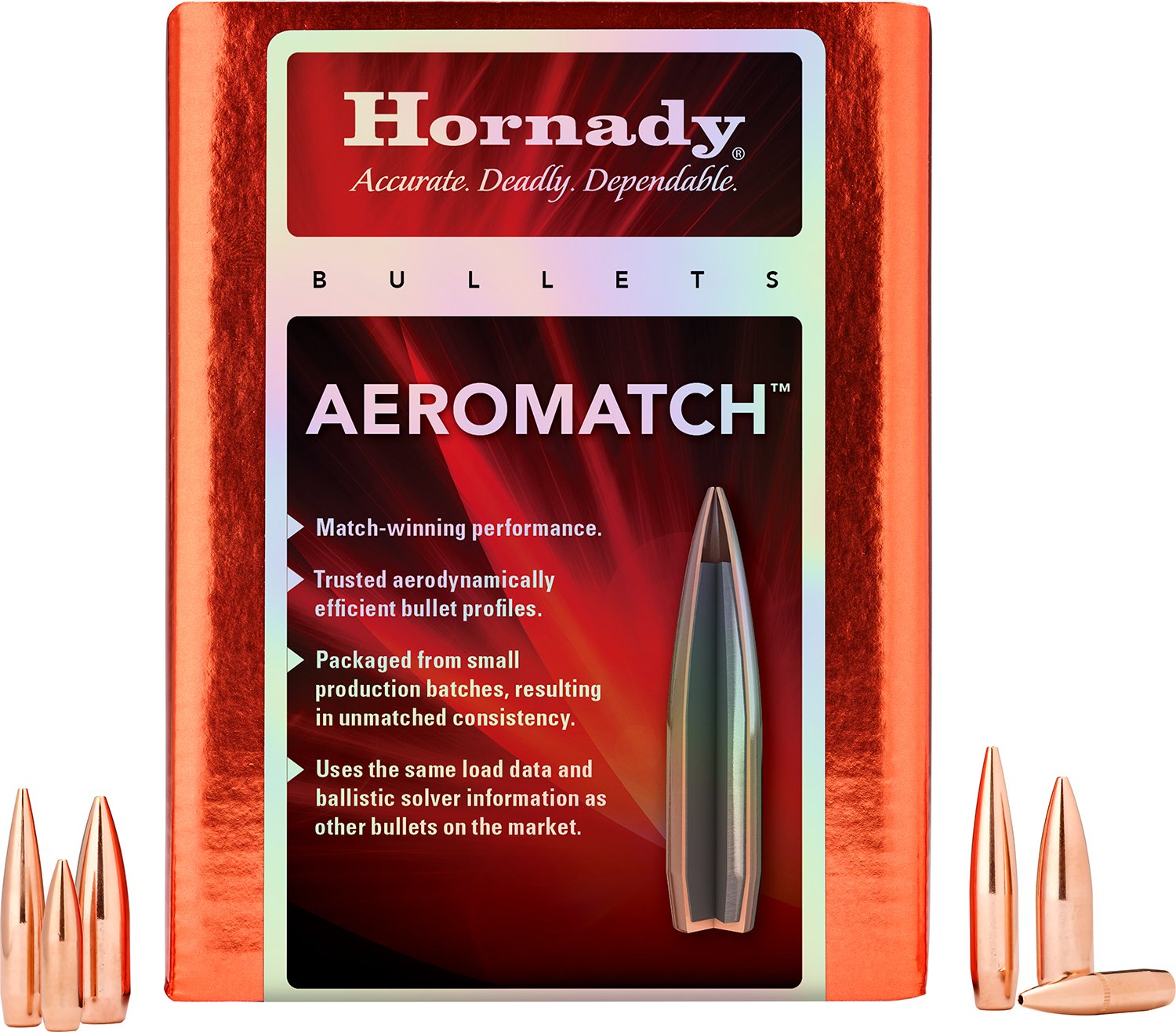 Hornady 305071 30Cal .308 168gr HPBT Bullets 500/Box - Horn Hunter - .308