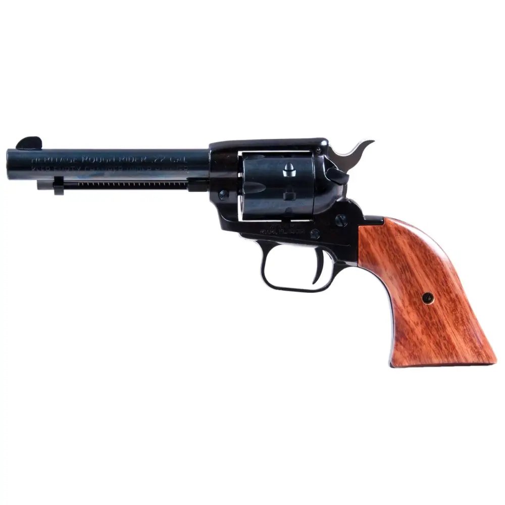 Heritage Manufacturing Rough Rider .22LR/.22 Mag Revolver, 4.75" Blue Barrel, Cocobolo Grips, 9-Round Capacity, RR22999MB4 - Heritage - 22 LR | 22 Magnum